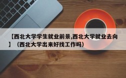 【西北大学学生就业前景,西北大学就业去向】（西北大学出来好找工作吗）