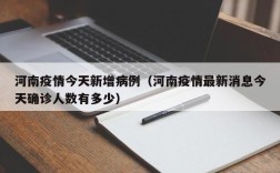 河南疫情今天新增病例（河南疫情最新消息今天确诊人数有多少）